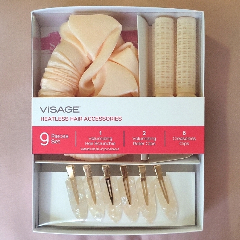ViSAGE Volumizing Hair Accessories Set in Cream